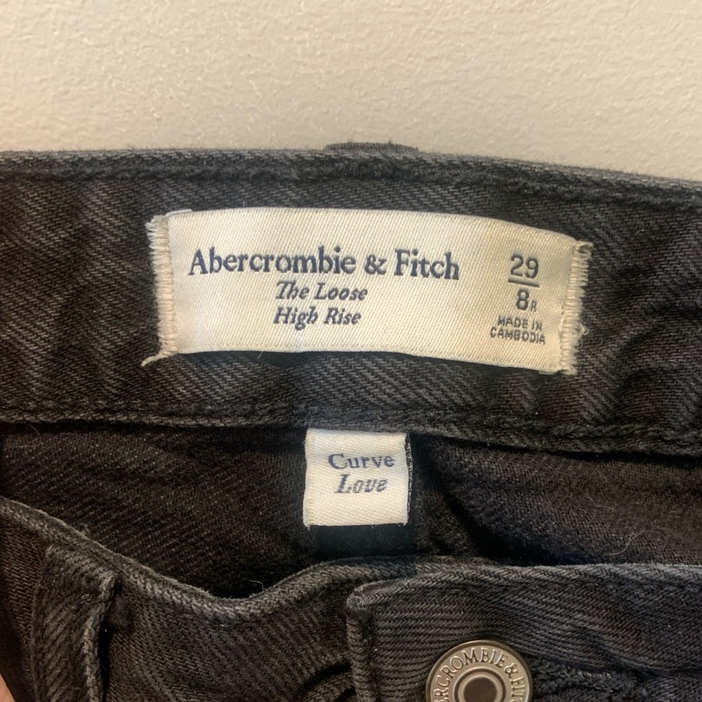 Abercrombie & Fitch The Loose High Rise Jeans Black